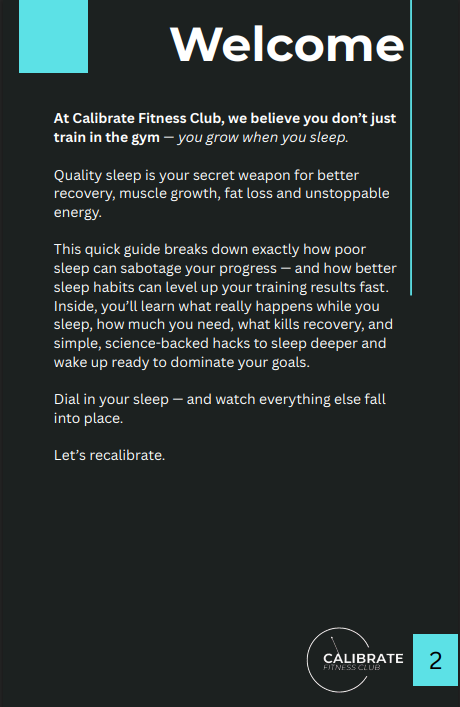 CFC - Sleep for Results eBook